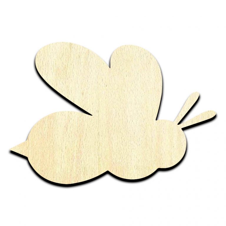 Bee Bumble Bee - Laser Cut Out Unfinished Wood Shape Craft Supply