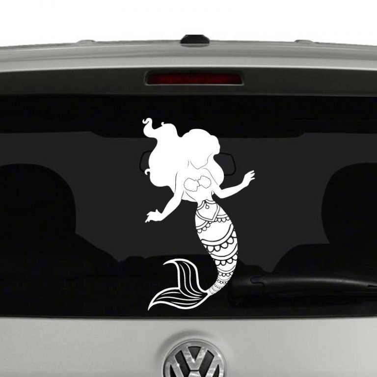 Mermaid Silhouette Mandala 1 Vinyl Decal Sticker