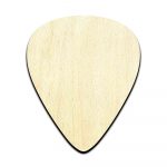 Guitar Pick - Laser Cut Out Unfinished Wood Shape Craft Supply