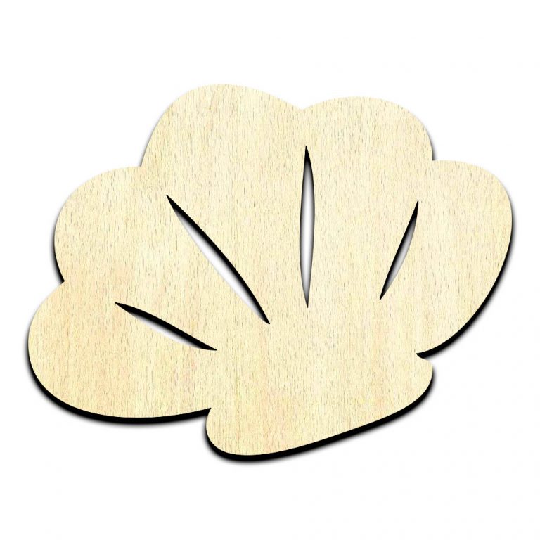 Sea Shell - Laser Cut Out Unfinished Wood Shape Craft Supply