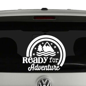 Ready for Adventure Camping RV Vinyl Decal Sticker