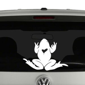 Frog with Heart for Frog Lovers Vinyl Decal Sticker