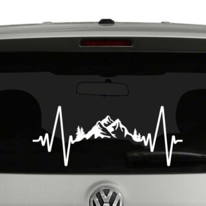 Heartbeat Outdoors Adventure Mountains Camping Vinyl Decal Sticker