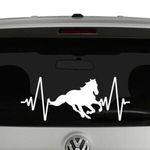 Horse Heartbeat Horse Lovers Riders Vinyl Decal Sticker