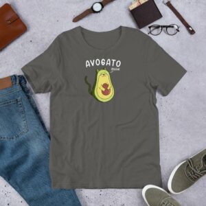 Avagato Cat Spanish Avocado Cat Kitten Seed Short-Sleeve Unisex T-Shirt - Image 8