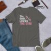 This Girl Loves the Gym Hearts and Barbell Short-Sleeve Unisex T-Shirt - Image 7