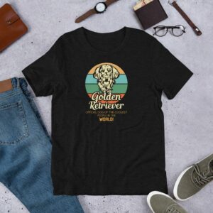 Golden Retriever - Official Dog of the Coolest People in the World Short-Sleeve Unisex T-Shirt - Image 3