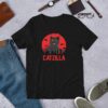 Catzilla Cat Lovers Godzilla Mash-Up Short-Sleeve Unisex T-Shirt