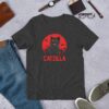 Catzilla Cat Lovers Godzilla Mash-Up Short-Sleeve Unisex T-Shirt - Image 5