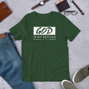 God is my Refuge Psalms 91 Short-Sleeve Unisex T-Shirt - Image 4