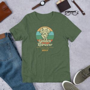 Golden Retriever - Official Dog of the Coolest People in the World Short-Sleeve Unisex T-Shirt - Image 8