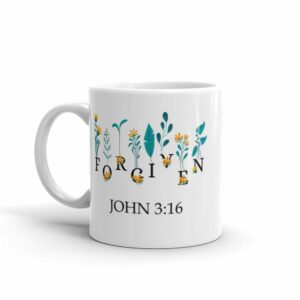 Forgiven John 3:16 Flowers Coffee mug - Image 2