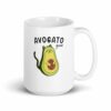 Avagato Cat Spanish Avocado Cat Kitten Seed White Coffee Mug - Image 4