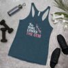 This Girl Loves the Gym Hearts and Barbell clWomen's Racerback Tank - Image 3