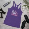 This Girl Loves the Gym Hearts and Barbell clWomen's Racerback Tank - Image 4