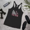 This Girl Loves the Gym Hearts and Barbell clWomen's Racerback Tank