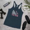 This Girl Loves the Gym Hearts and Barbell clWomen's Racerback Tank - Image 2