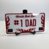 Dad Themed License Plates Laser Cut Acrylic