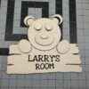 Baby Bear Name Sign Laser Cut Wood Crafting Kit - Image 2
