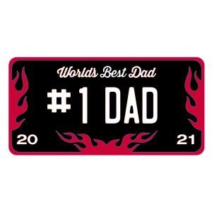 Dad Themed License Plates Laser Cut Crafting Kits