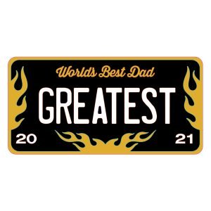 Dad Themed License Plates Laser Cut Crafting Kits