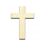 Cross Basic - Laser Cut Out Unfinished Wood Shape Craft Supply