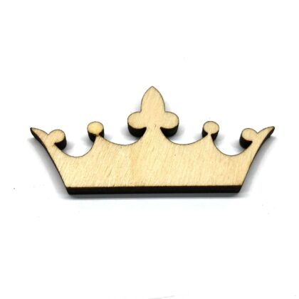 Crown Princess King Queen - Laser Cut Out Unfinished Wood Shape Craft Supply
