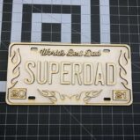 Dad Themed License Plates Laser Cut Crafting Kits