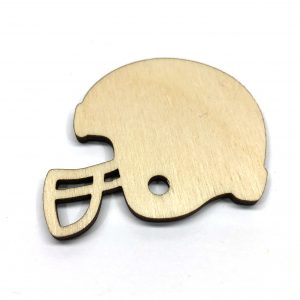 Football Helmet - Laser Cut Out Unfinished Wood Shape Craft Supply