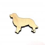 Golden Retriever Puppy Dog - Laser Cut Out Unfinished Wood Shape Craft Supply