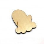 Mitten Winter Christmas - Laser Cut Out Unfinished Wood Shape Craft Supply