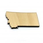 Montana State - Laser Cut Out Unfinished Wood Shape Craft Supply