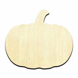 Pumpkin Halloween- Laser Cut Out Unfinished Wood Shape Craft Supply