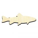 Rainbow Trout Fish - Laser Cut Out Unfinished Wood Shape Craft Supply