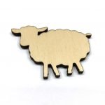 Sheep Lamb - Laser Cut Out Unfinished Wood Shape Craft Supply