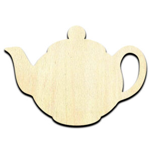 Tea Pot - Laser Cut Out Unfinished Wood Shape Craft Supply