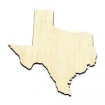 Texas State - Laser Cut Out Unfinished Wood Shape Craft Supply