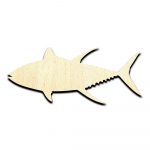 Yellow Fin Tuna Fish - Laser Cut Out Unfinished Wood Shape Craft Supply