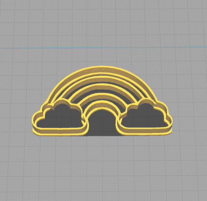 Rainbow and Clouds Cookie Cutter