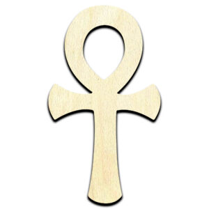 Ankh Hieroglyphic Symbol - Laser Cut Out Unfinished Wood Shape Craft Supply