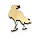 Crow Raven Bird - Laser Cut Out Unfinished Wood Shape Craft Supply