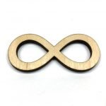 Infinity Loop - Laser Cut Out Unfinished Wood Shape Craft Supply