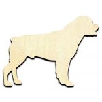 Rottweiler Rottie Dog Puppy - Laser Cut Out Unfinished Wood Shape Craft Supply