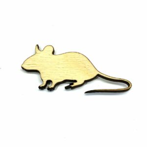 Mouse - Laser Cut Out Unfinished Wood Shape Craft Supply