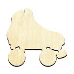 Roller Skate - Laser Cut Out Unfinished Wood Shape Craft Supply