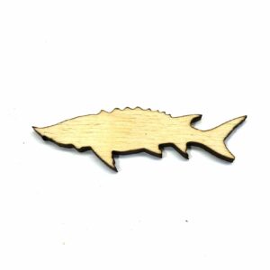 Sturgeon Fish - Laser Cut Out Unfinished Wood Shape Craft Supply