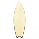 Surf Board - Laser Cut Out Unfinished Wood Shape Craft Supply