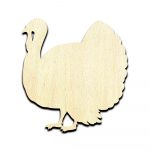 Turkey Thanksgiving Bird Laser Cut Out Unfinished Wood Shape Craft Supply