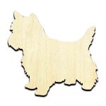 Cairn Terrier Dog Puppy - Laser Cut Out Unfinished Wood Shape Craft Supply