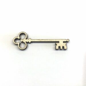 Skeleton Key - Laser Cut Out Unfinished Wood Shape Craft Supply